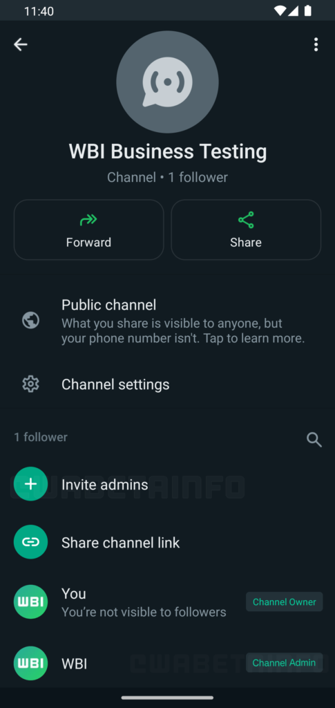 whatsapp canali Admins