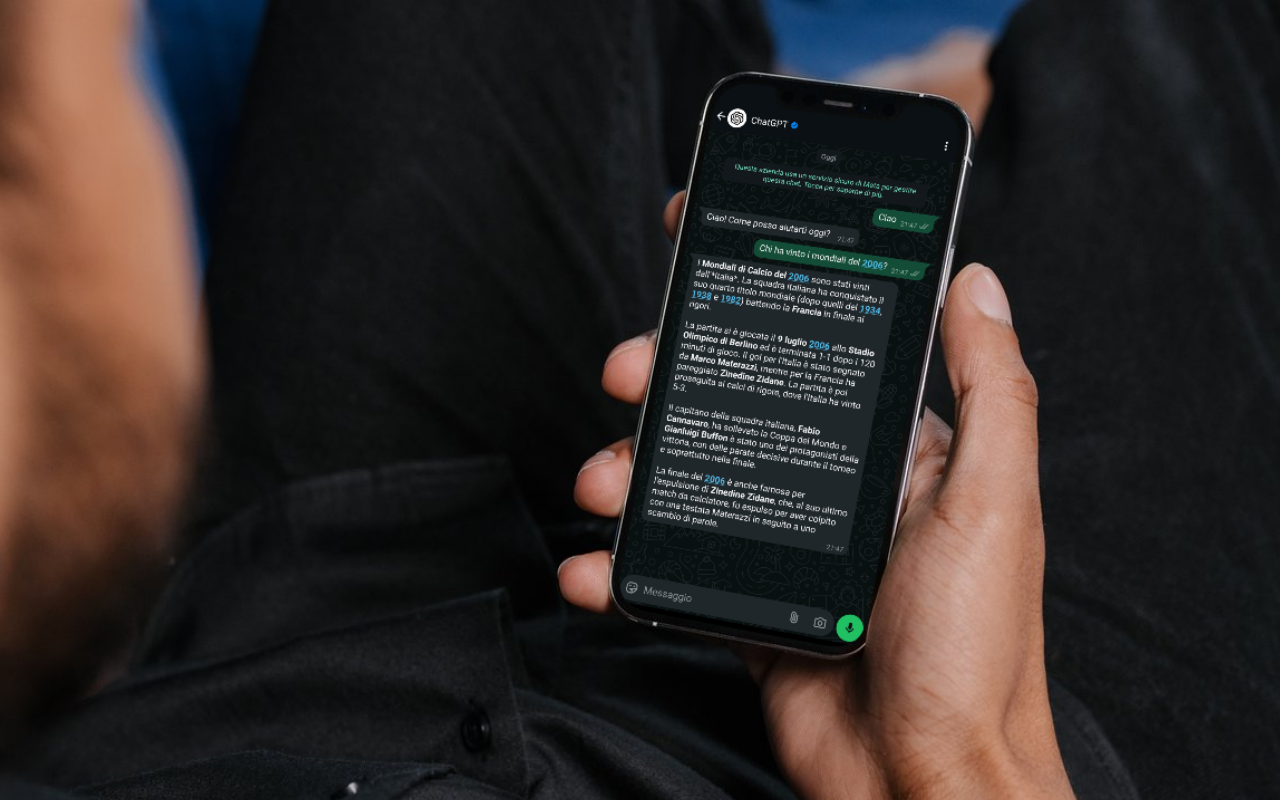 ChatGPT Whatsapp immagini