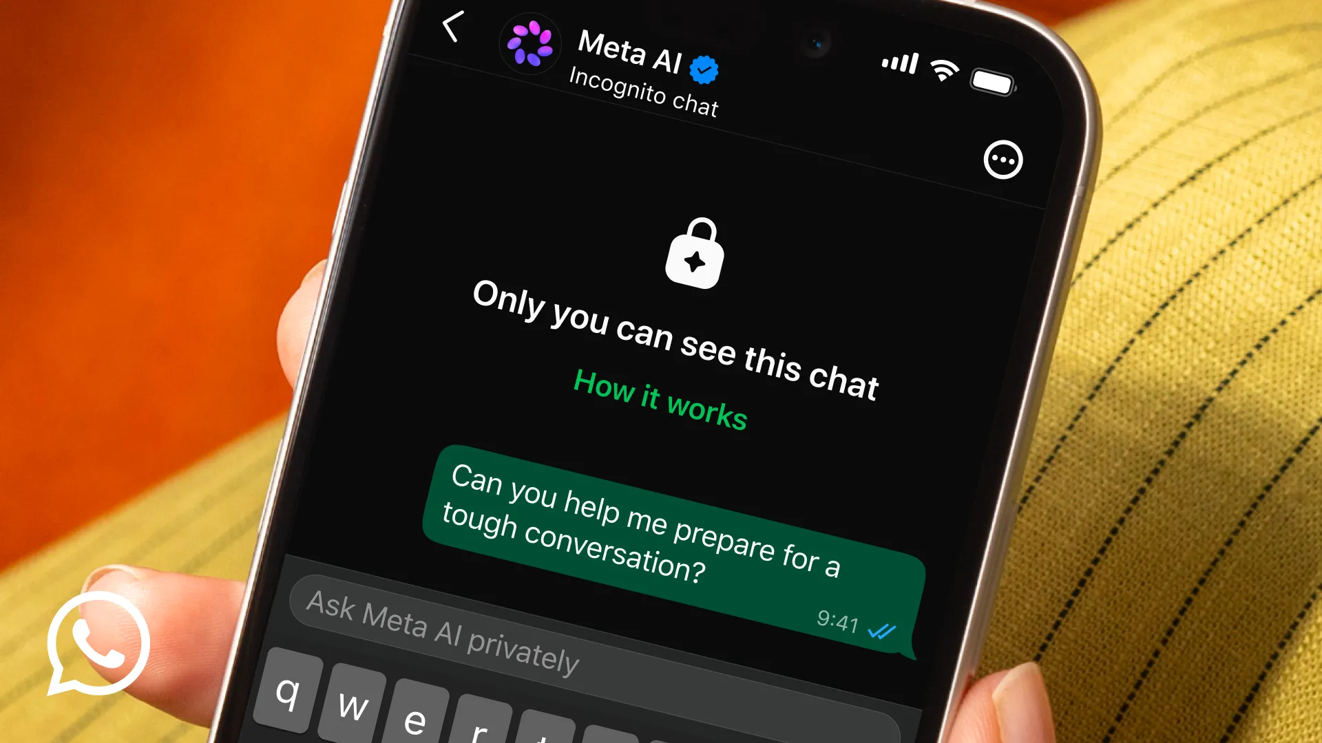 WhatsApp incognito Meta AI